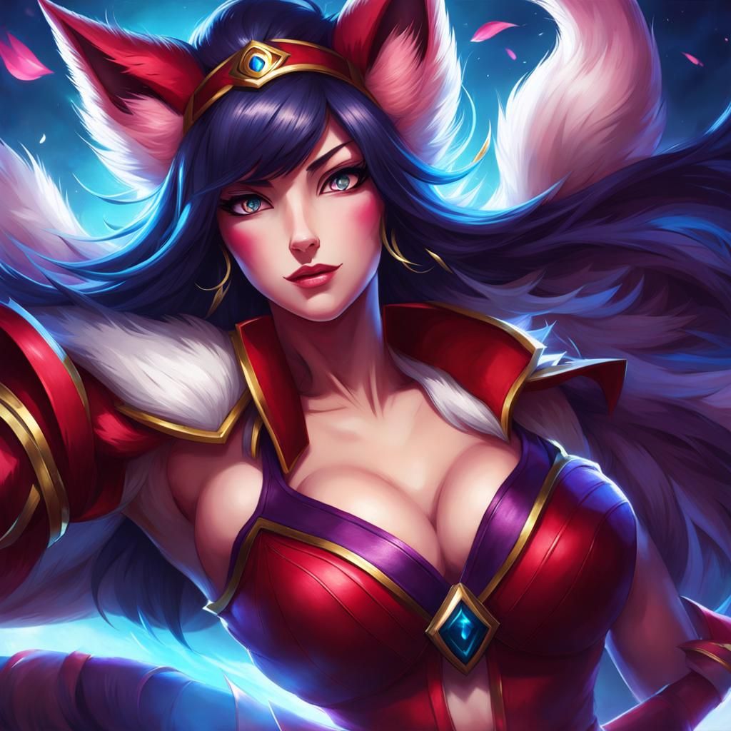 Woman with Plunging Neckline