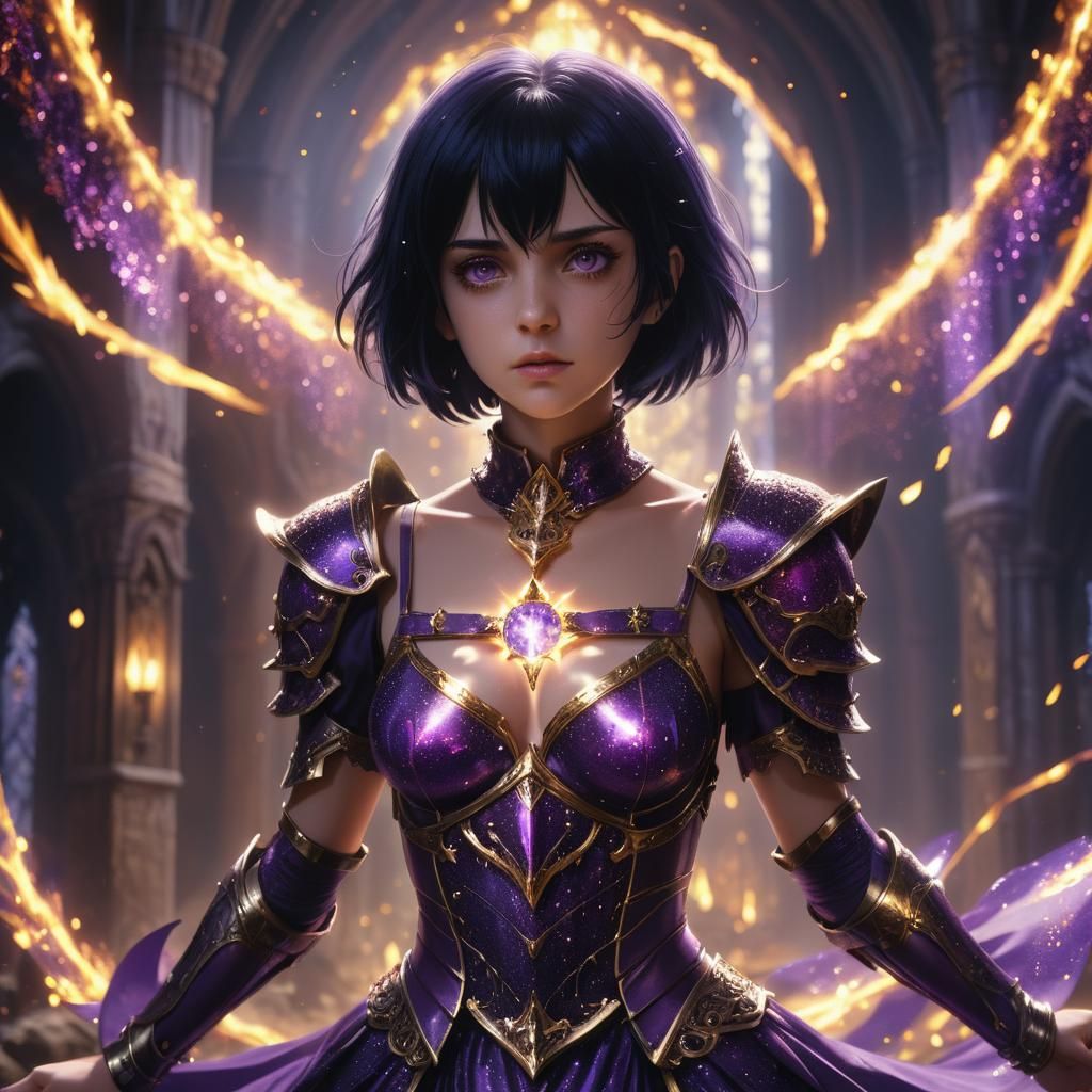 Merlin of Seven Deadly Sins in Anime Style