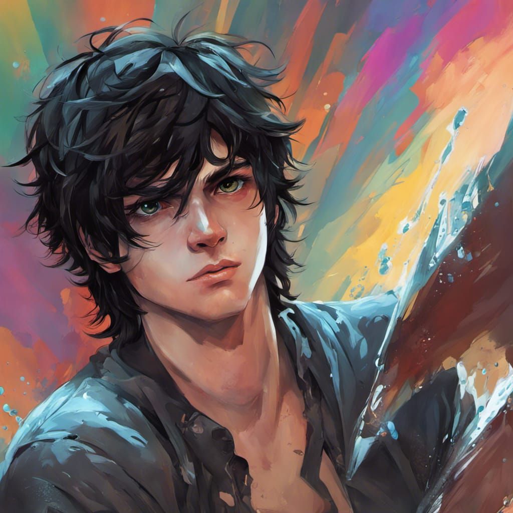 Hyperrealistic Portrait of Nico di Angelo