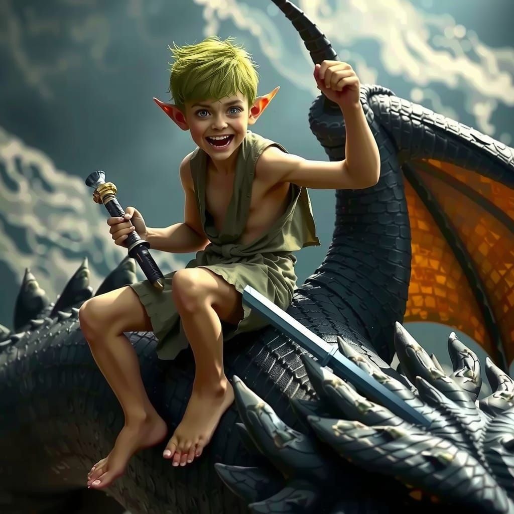 Surreal D Character Glows in Celestial Expanse