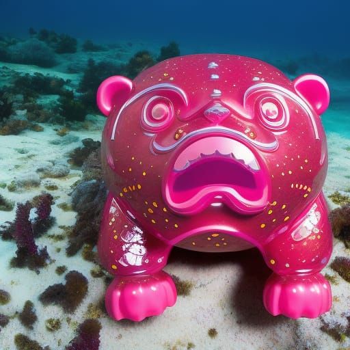 Blobfish Sudoku Bear Grill in Pop Art Style