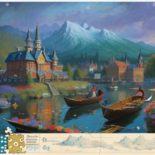 Surreal Doodle World Inspired by Classic Masters