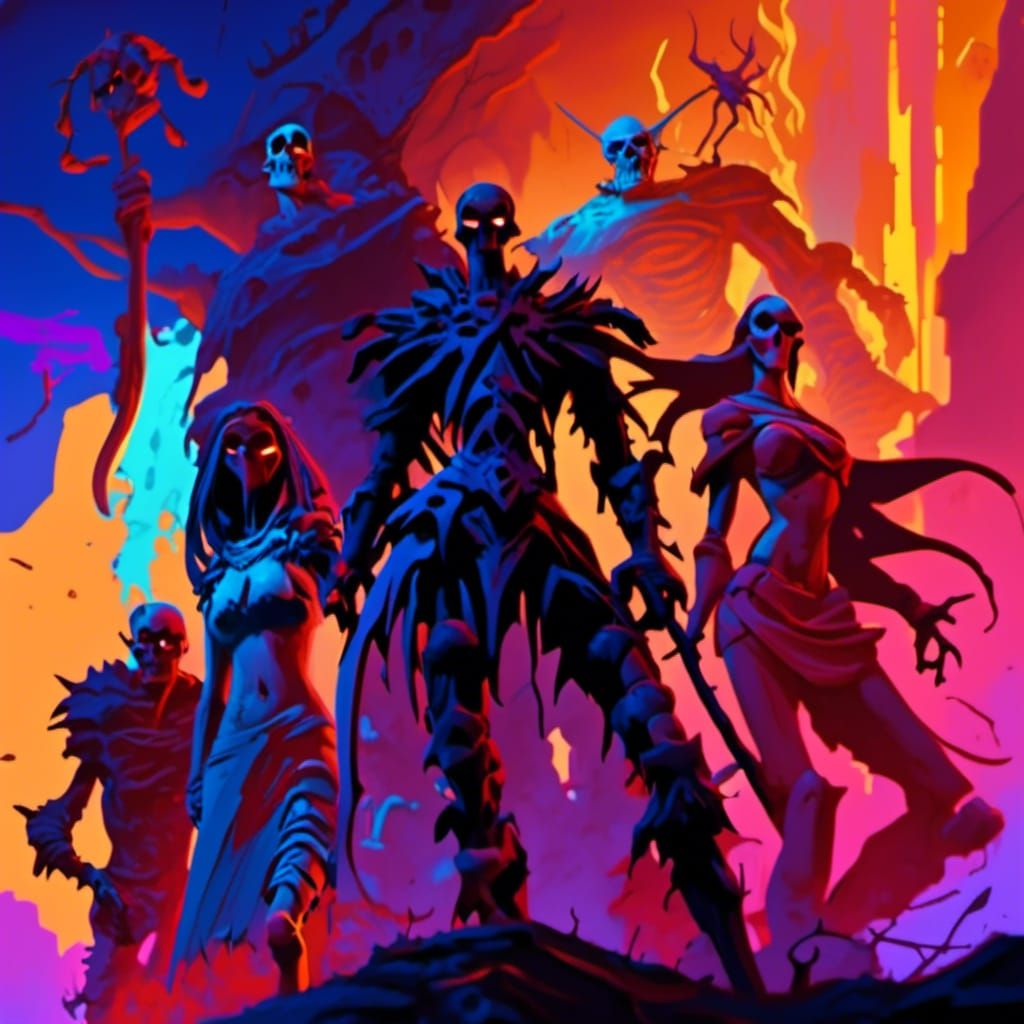 Fantasy Adventurers Explore Hell in D&D Style