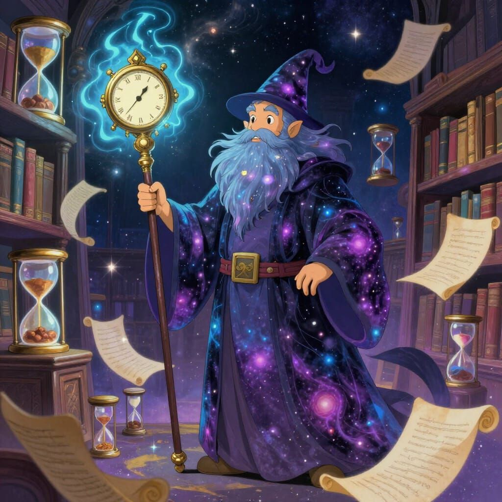 Time Wizard in Cosmic Library