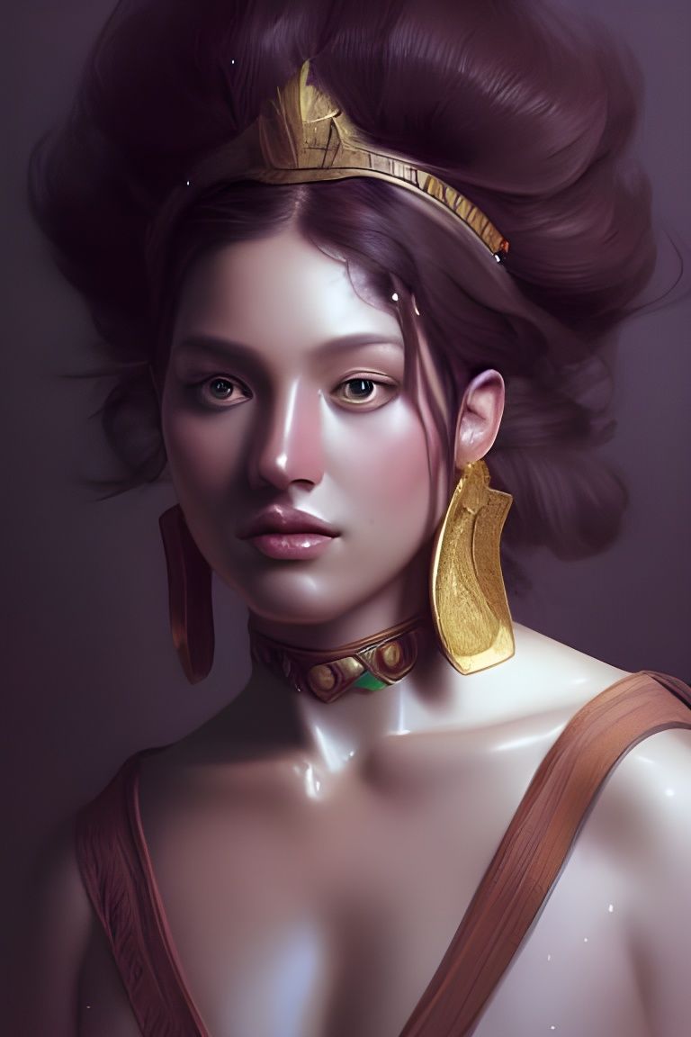 Cyberpunk Goddess Portrait in 8k Resolution