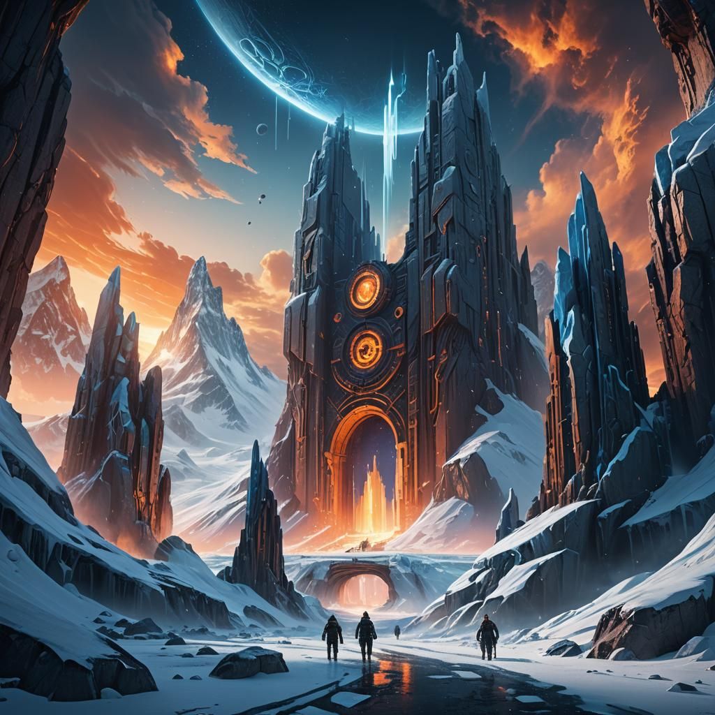 Majestic Sci-Fi City Hidden in Antarctica