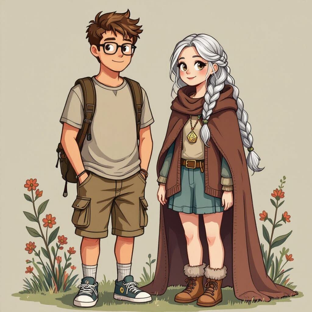 Whimsical Art of an Awkward Man and Wife