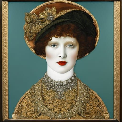 Fractal Portrait Inspired by Filippo Lippi