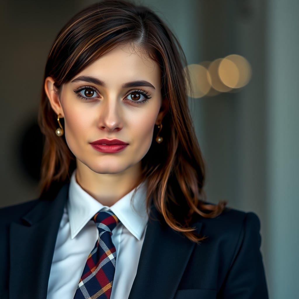 Classy Executive Woman in a Sharp Business Suit