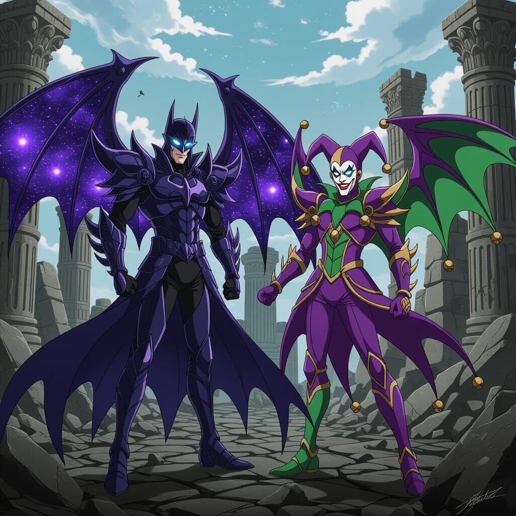 Batman vs Joker: Saint Seiya Anime Battle