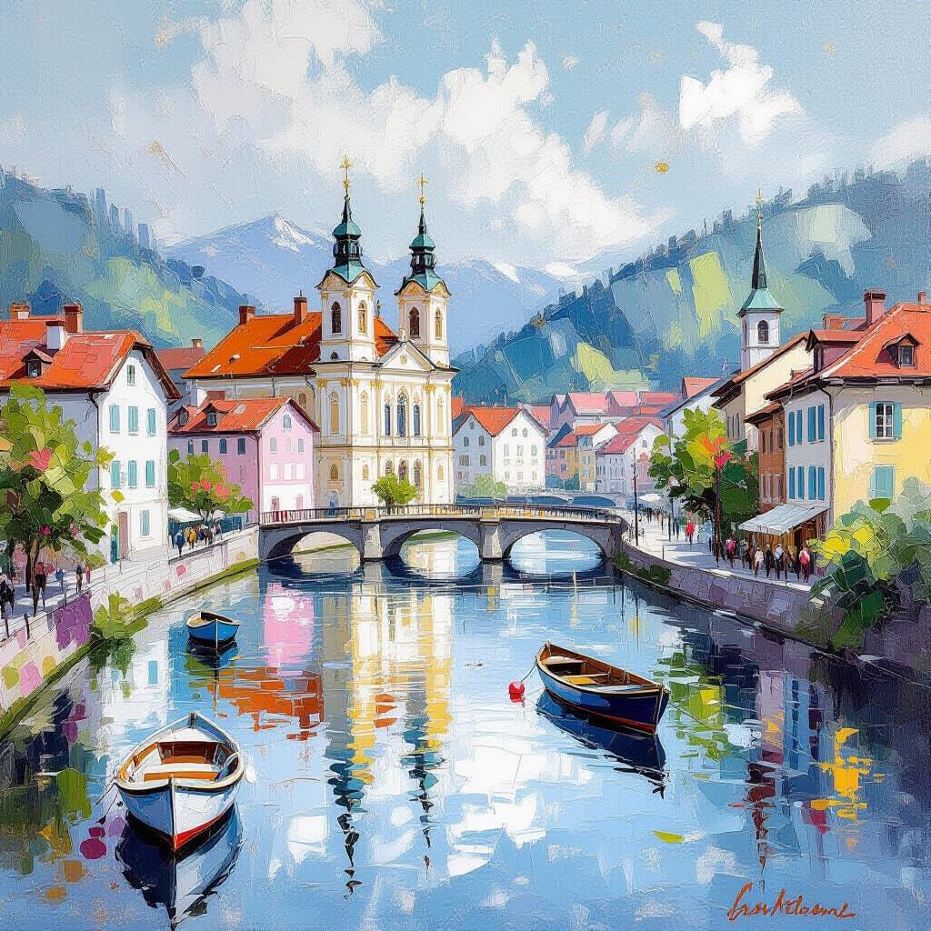 Branau am Inn: Metamodern Rococo Impressionism