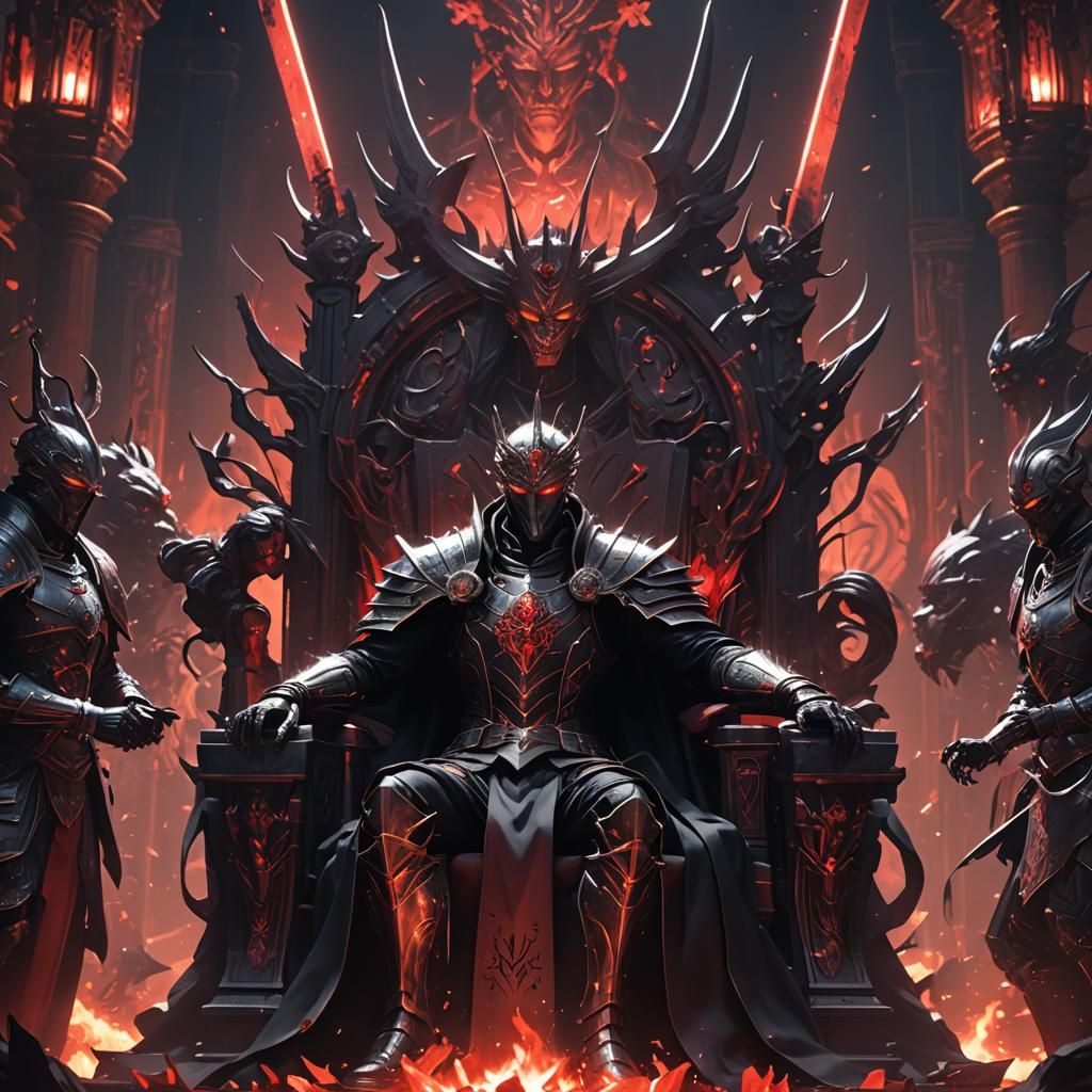 Lord Zed on Throne in Detailed 3D Anime Art