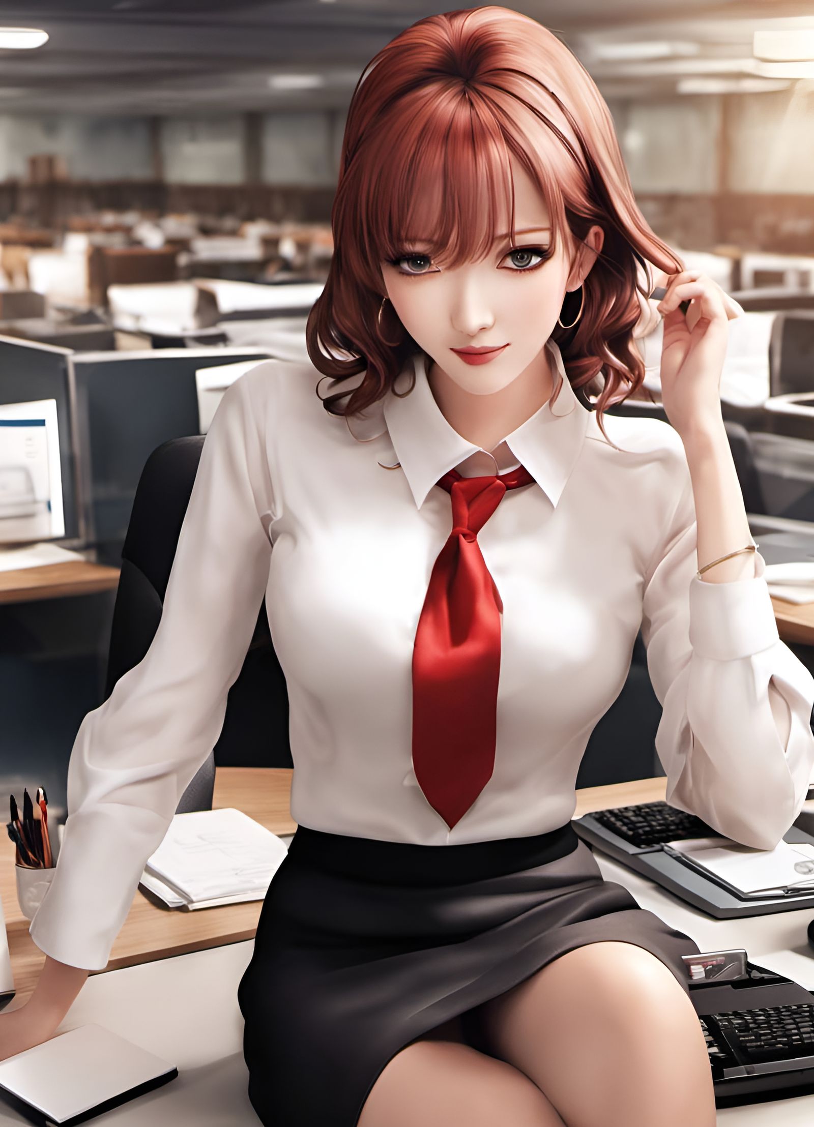 Relaxed in the office