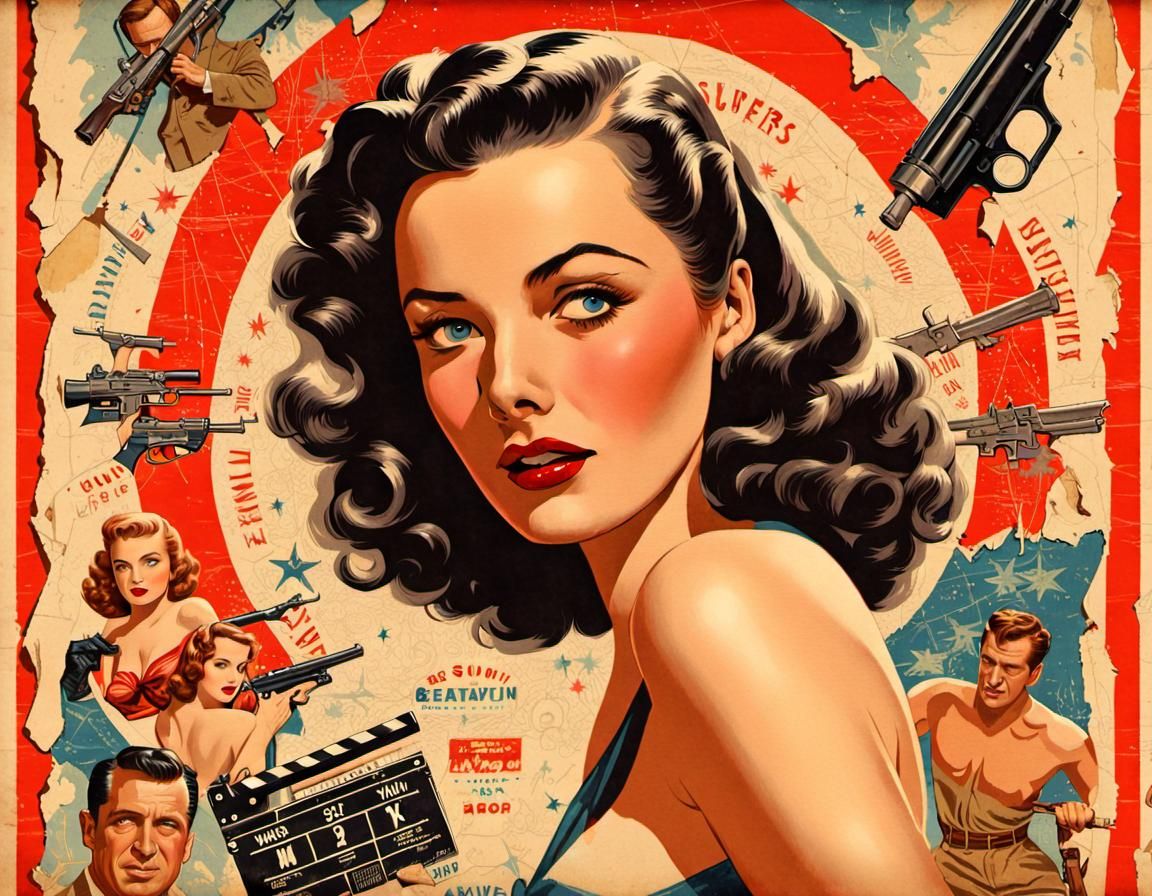 Vintage Movie Poster of Summer Blockbuster Stars