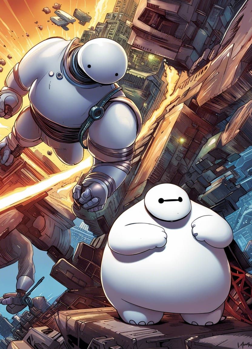 Baymax Comic Book Art: Smooth, Perfect Style
