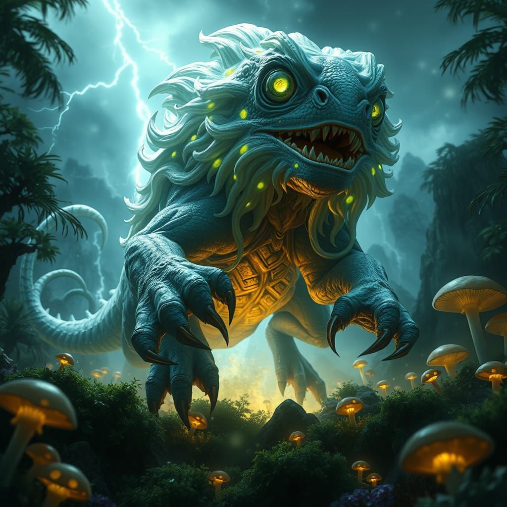 Electric Storm Chameleon Lion Hybrid Unleashes Fury