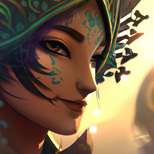 Detailed Portrait with Dynamic Lighting