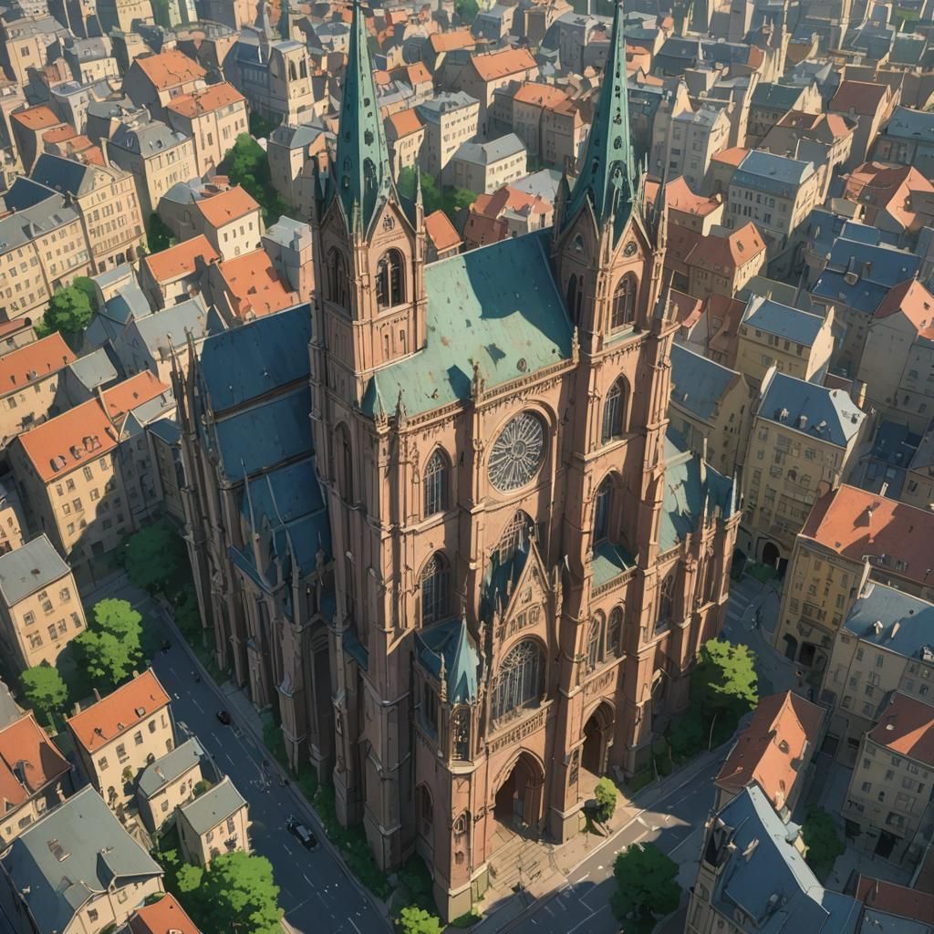 Anime Cathedral in Europe, Ghibli Style