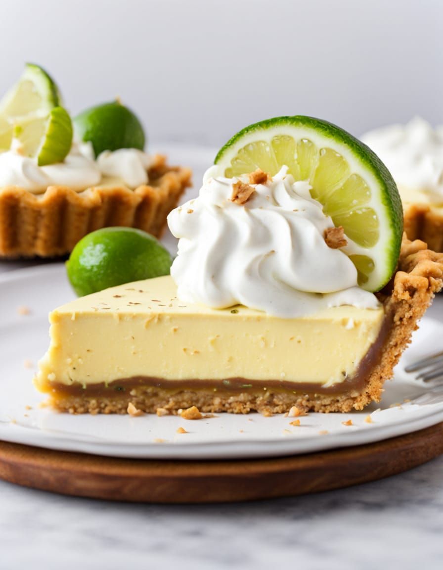 Surreal Key Lime Pie in a Graham Cracker Crust