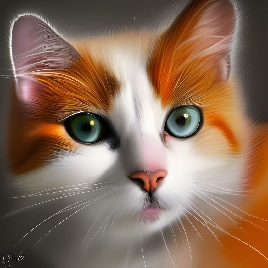 Calico Cat on Sunny Windowsill: Digital Art