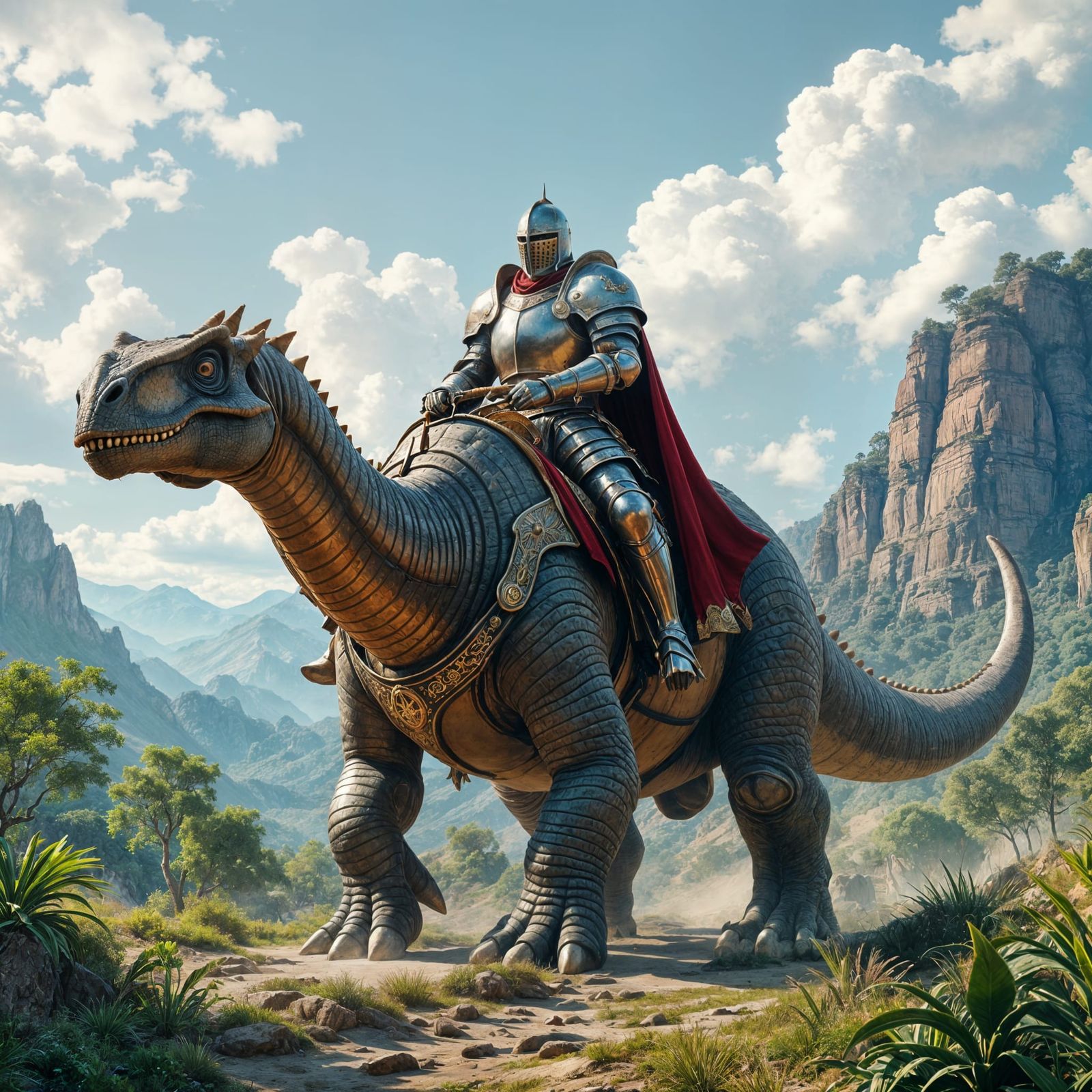 Sauropod knight
