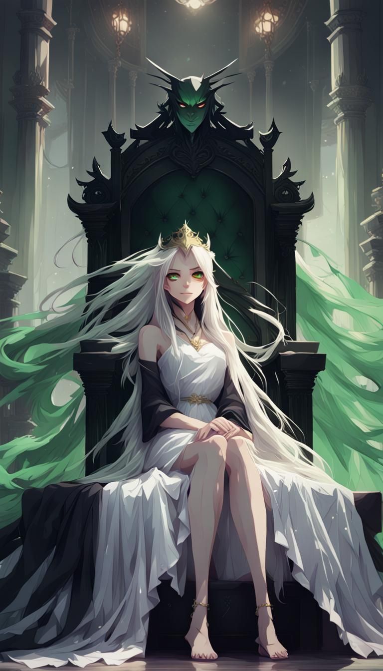 Vampire King with Concubine: Anime Digital Art