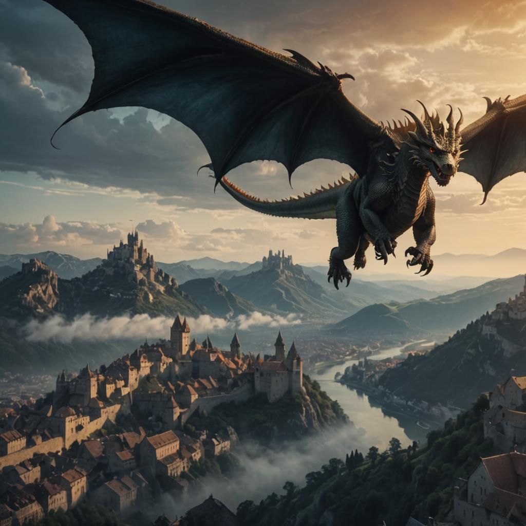 The Second Largest Dragon Depicted In My Creations