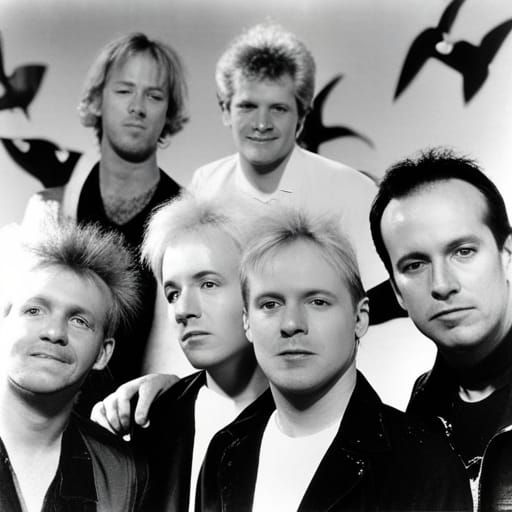 Flock of Seagulls: AI Generated Image