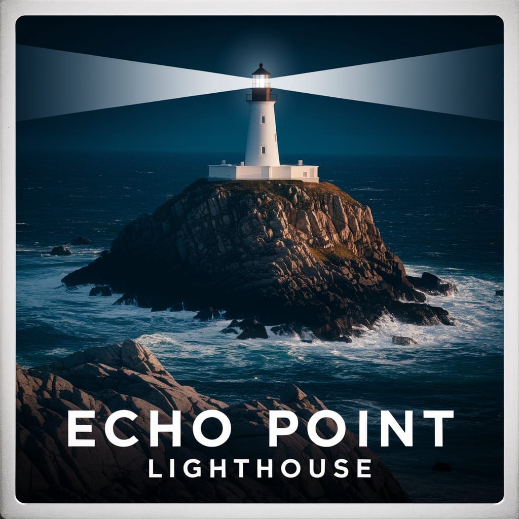 Edward Hopper-Inspired Lighthouse at Night