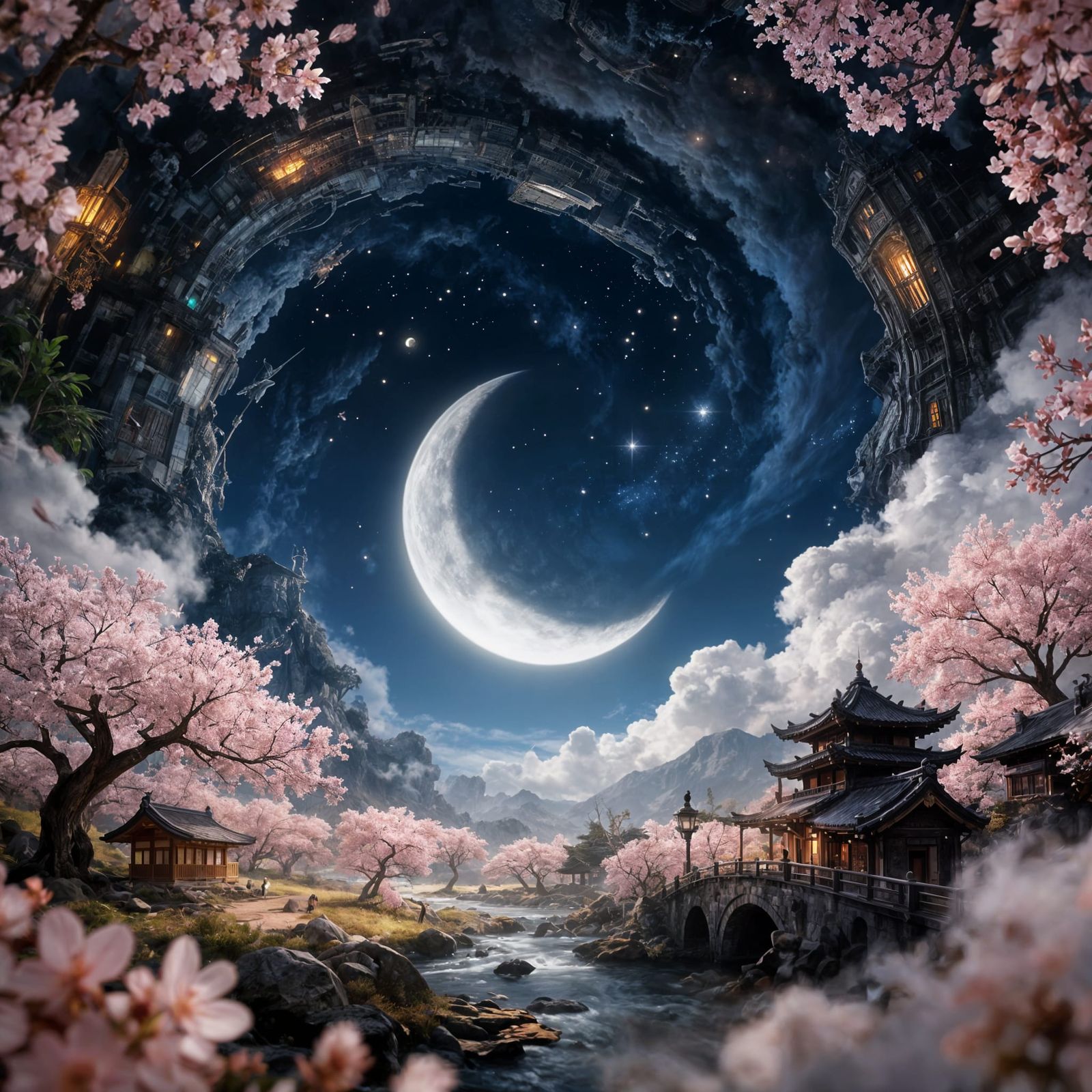 Four Seasons Sakura Garden in Spiraled World