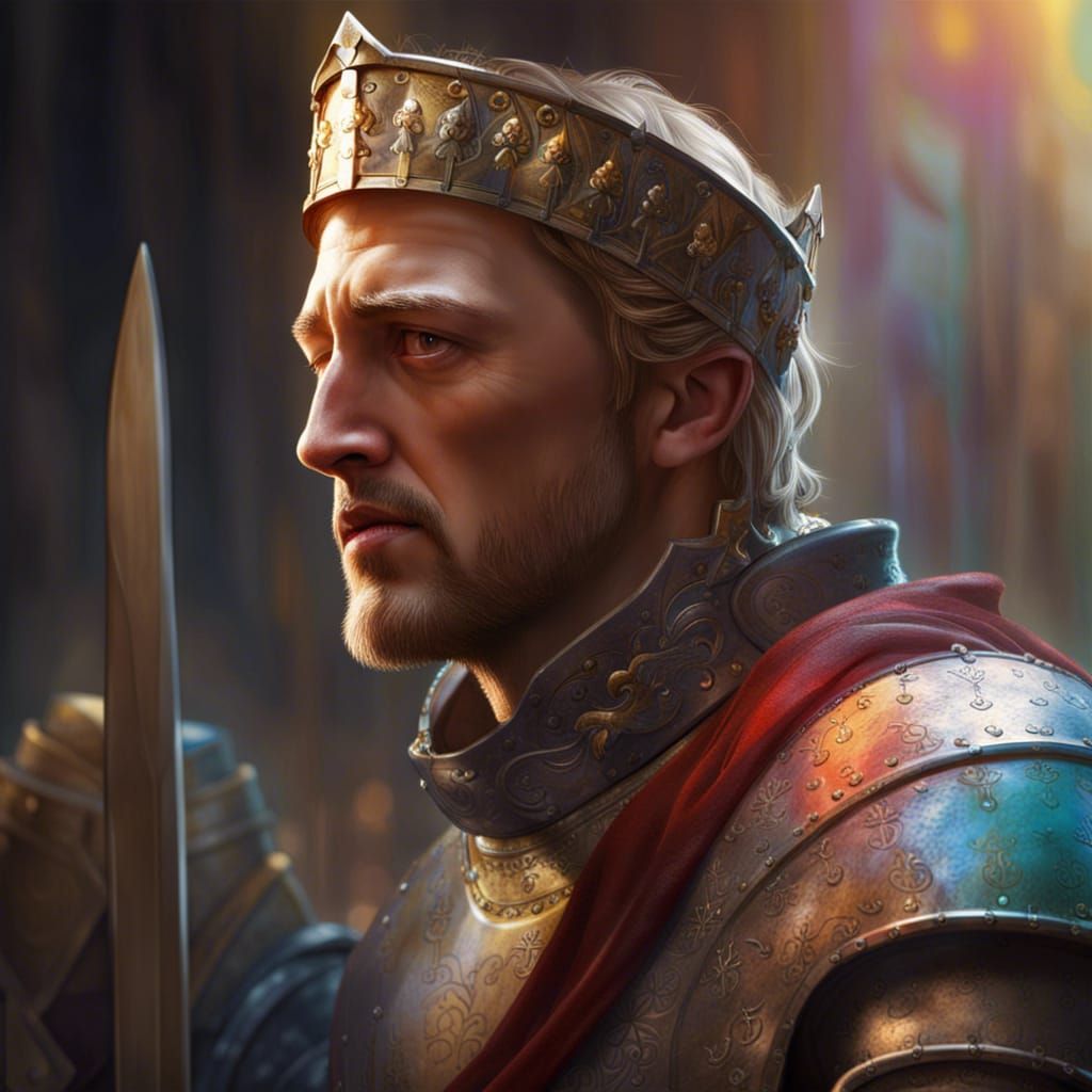 King Arthur and the Round Table: Hyperrealistic Art