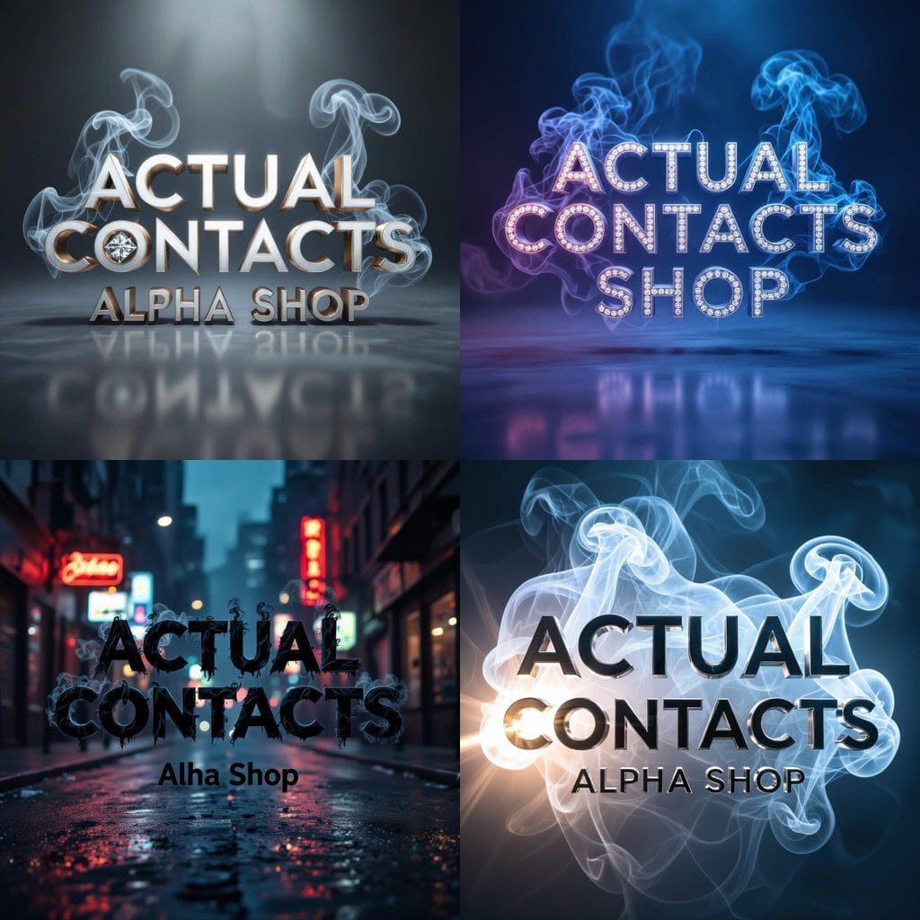 ACTUAL CONTACTS Alpha Shop Channel Cover with Smoke