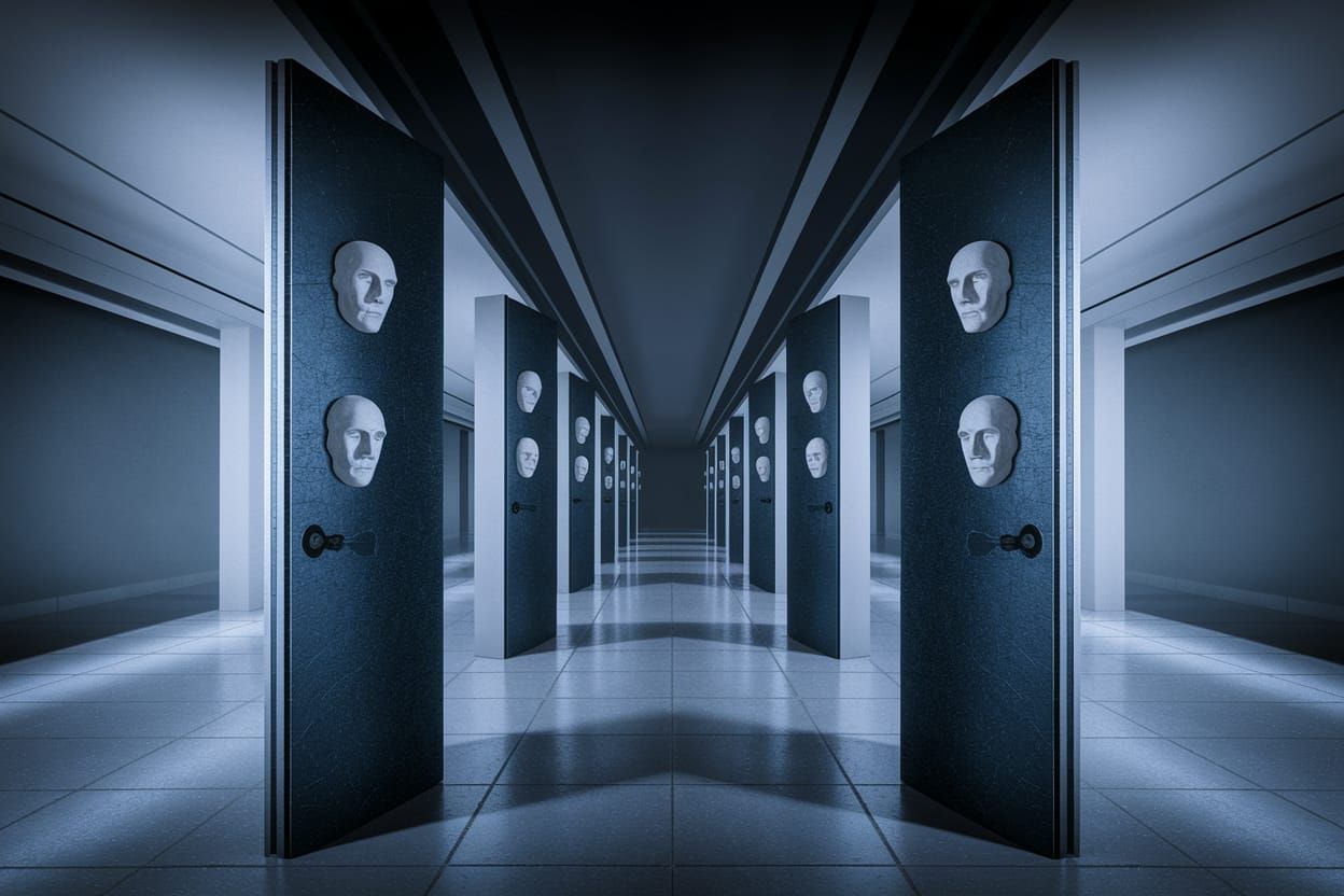 Pinhead-Photography Colournoir Over-Stimulated Montage of Weird Doorways Split-Infinity the Essence of Isolation