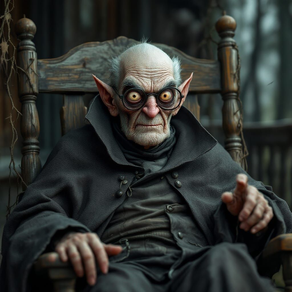 Grumpy Grandpa Vampire in 3D Ultra Detail