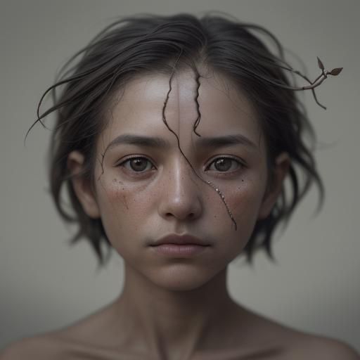 Symbol of Resilience: A Seed Sprouts Anew