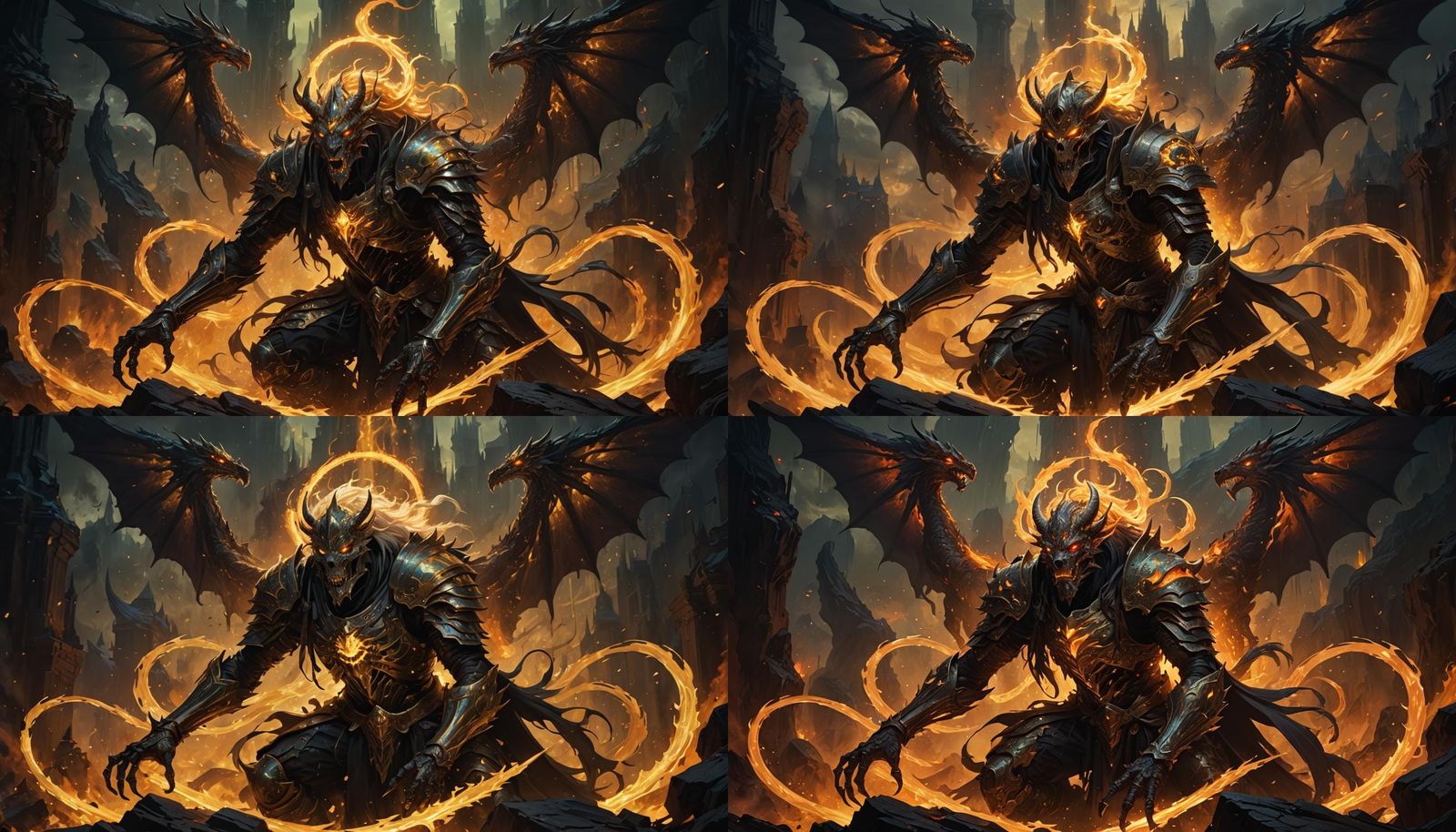 Kirin Death Knight Descends into Fiery Abyss