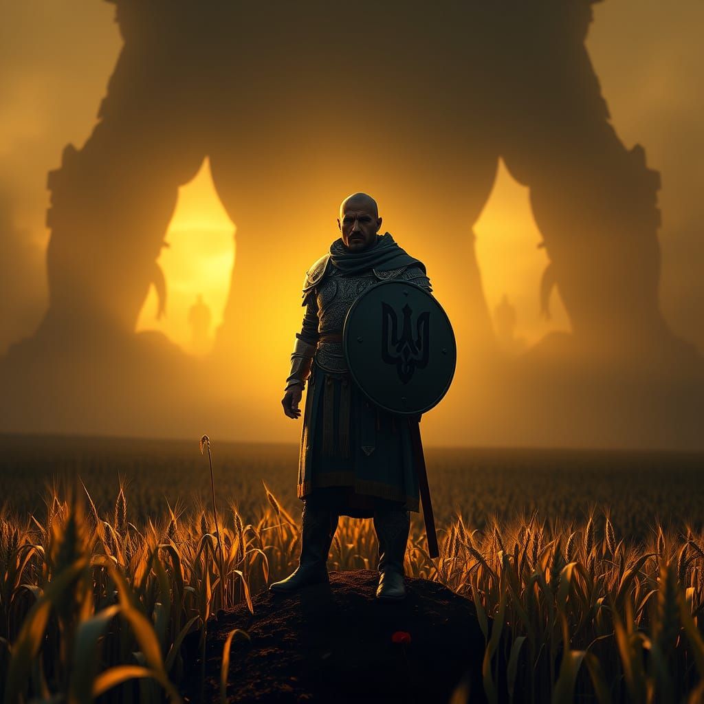 Ukrainian Warrior Embodies Hope Amidst Chaos in a Land of Go...