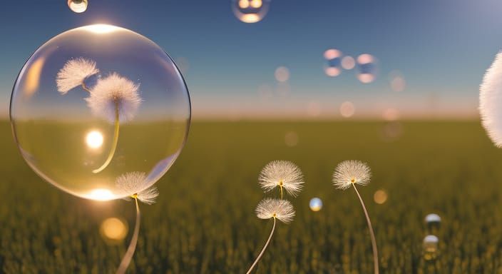 Dandelions and bubbles
