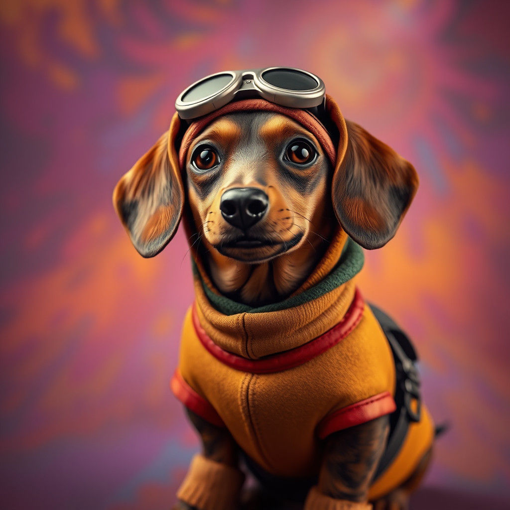 Dachshund in Costume: Fantasy Concept Art