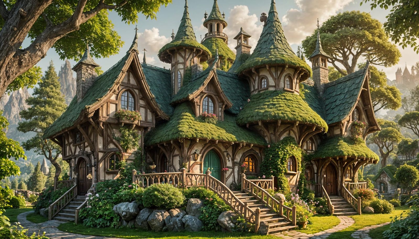 Enchanting Elven Cottage with Curvy Roof, Photography