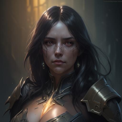 Dark Lord in Earthquake Dust: Detailed Portrait