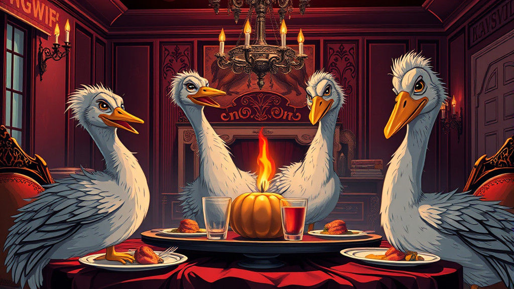 Punk Geese Crash Thanksgiving: An 80s Action Movie Parody