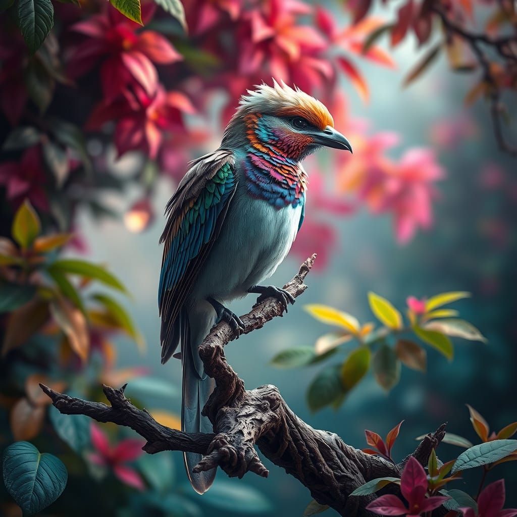 Bird in Majestic Matte Painting