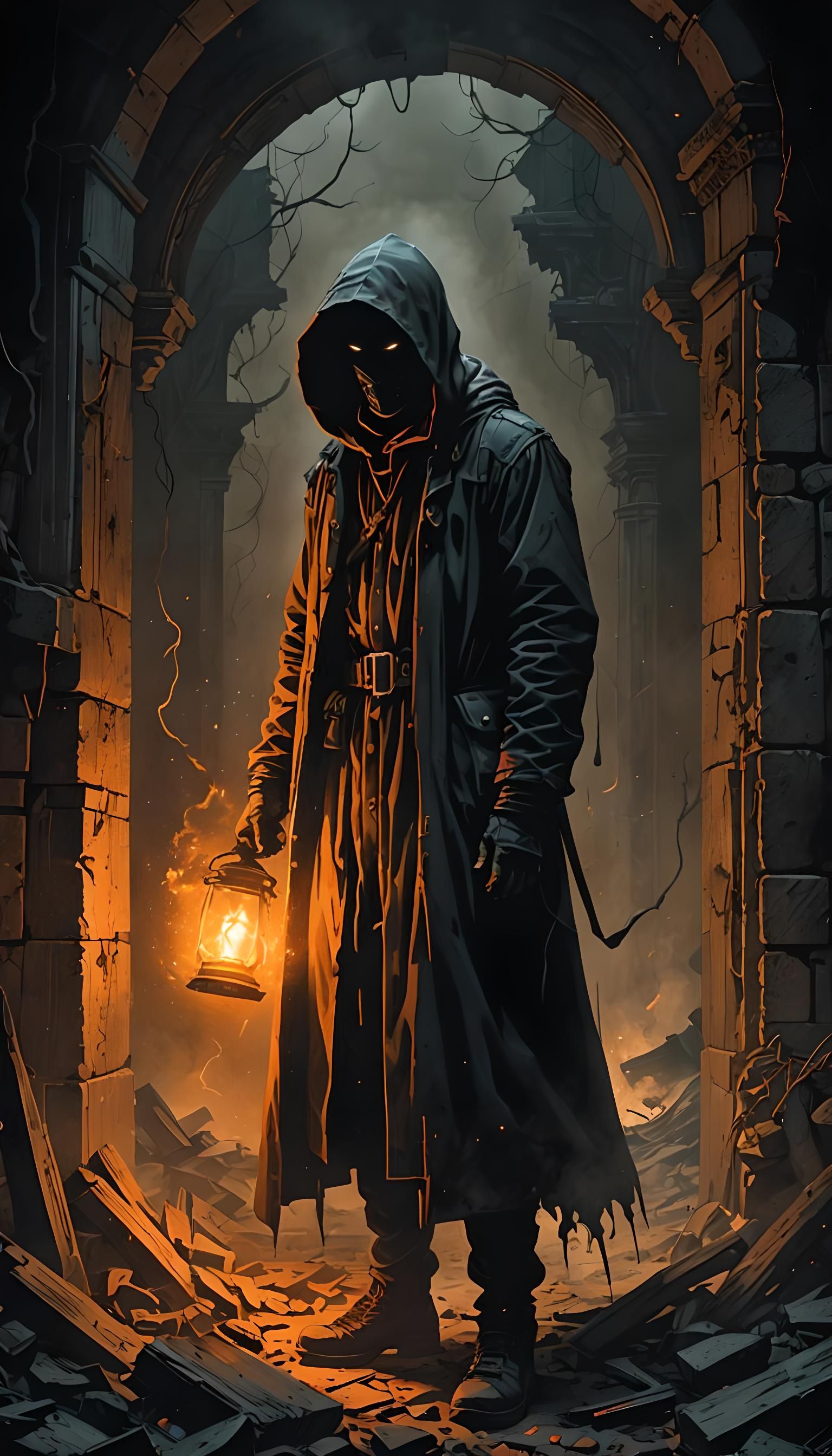 Ominous Light Beckons in Warren Comics Style