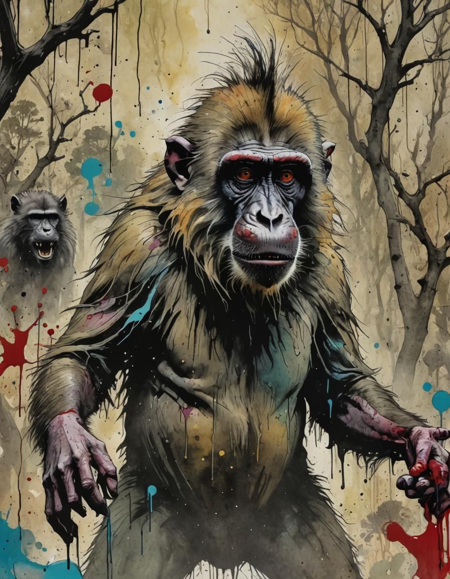 (Colors: (Barossa #44012D:1.0) (Hemlock #5E5D3B:1.0) ) baboo...