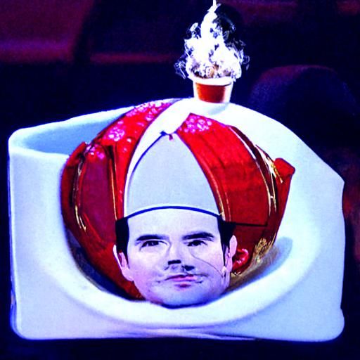 Jimmy Carr as Pope in Absurdist World