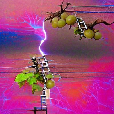 Electric Guitar in Cyberpunk Style