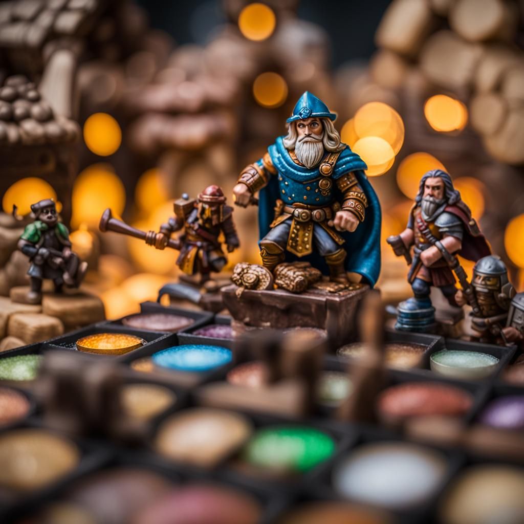 Heroquest Scene in Professional Photography Style