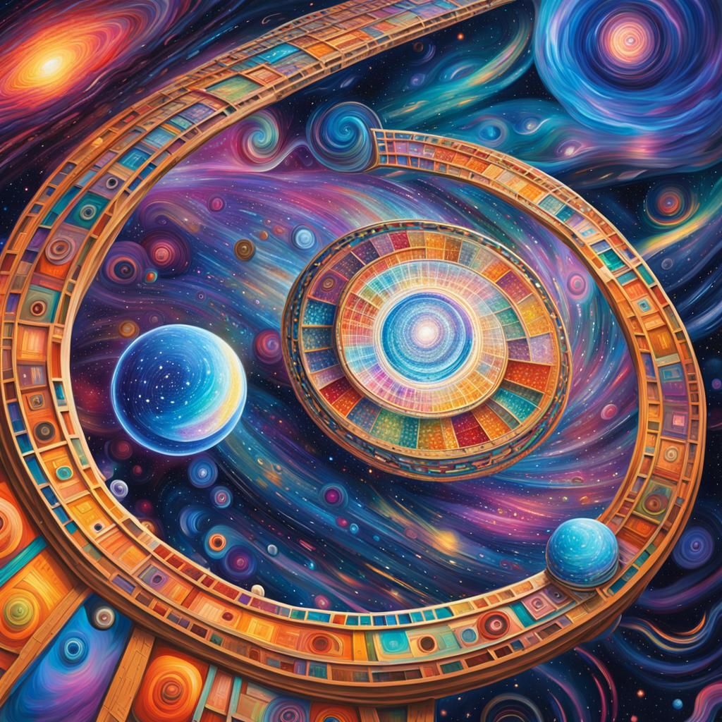 Cosmic Futurism: Time Machine in Astral Aura