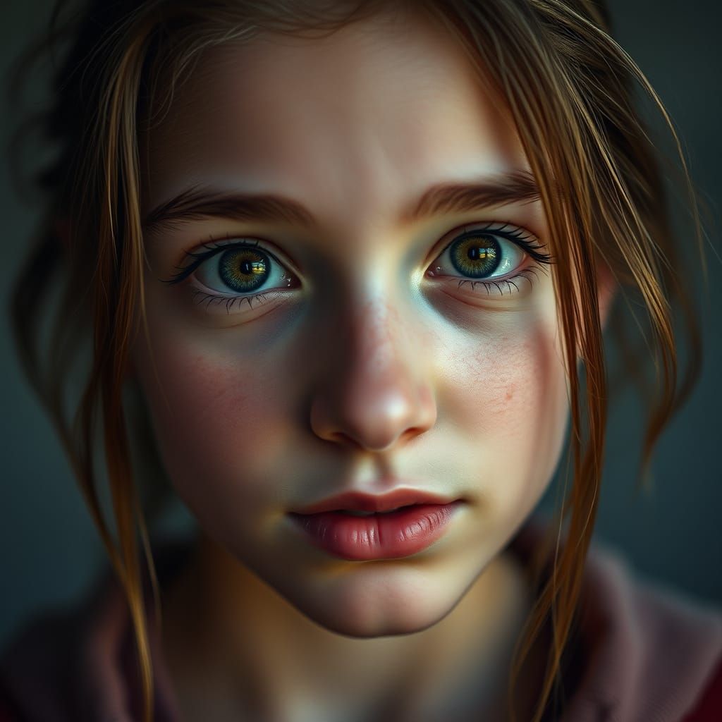 Ethereal Teenage Girl Captured in Cinematic Portrait